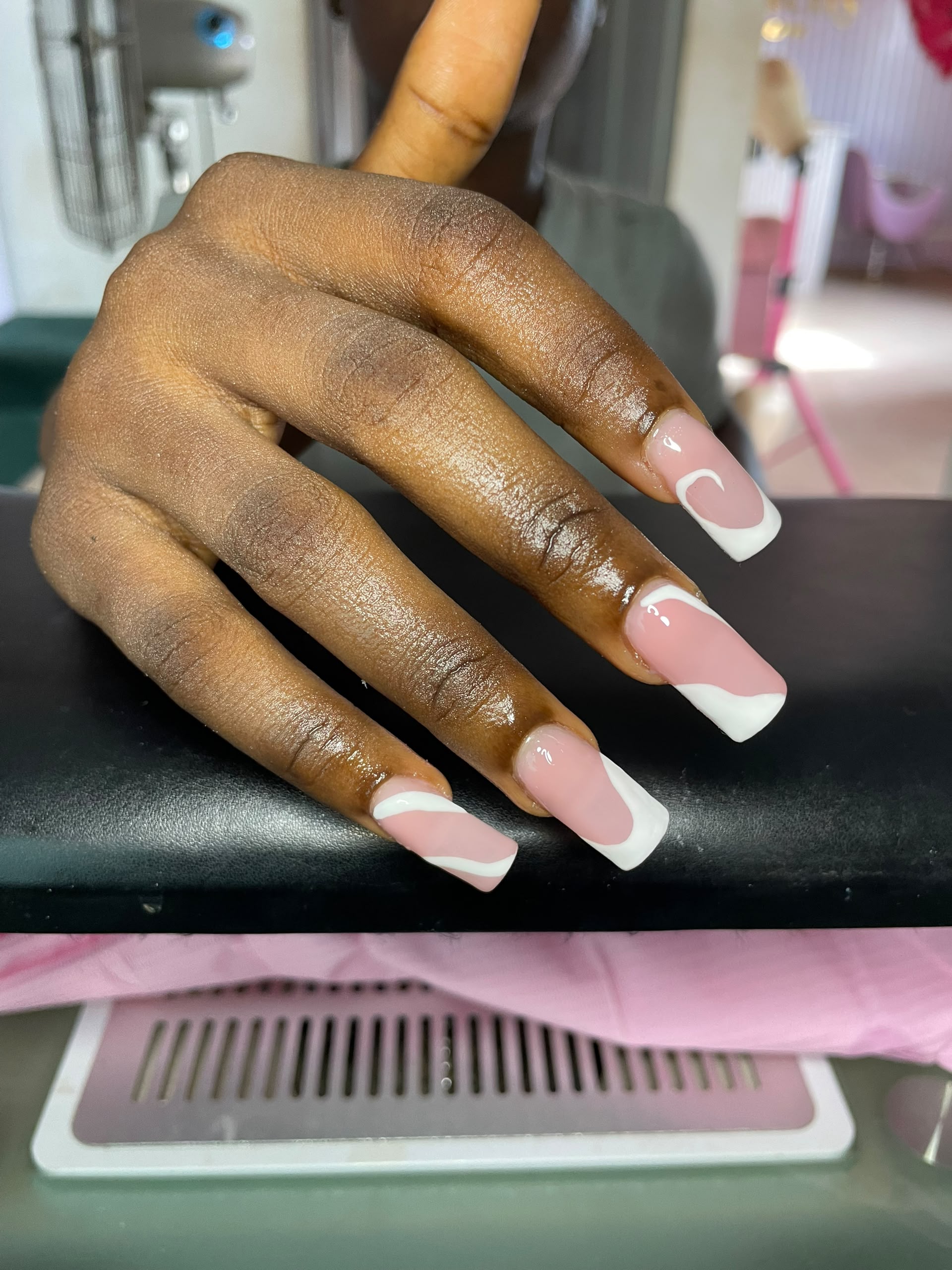 Abstract French Gel Nails