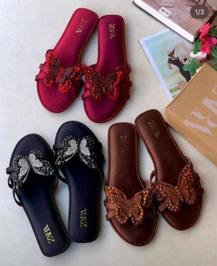 Zara Butterfly Slippers for Ladies